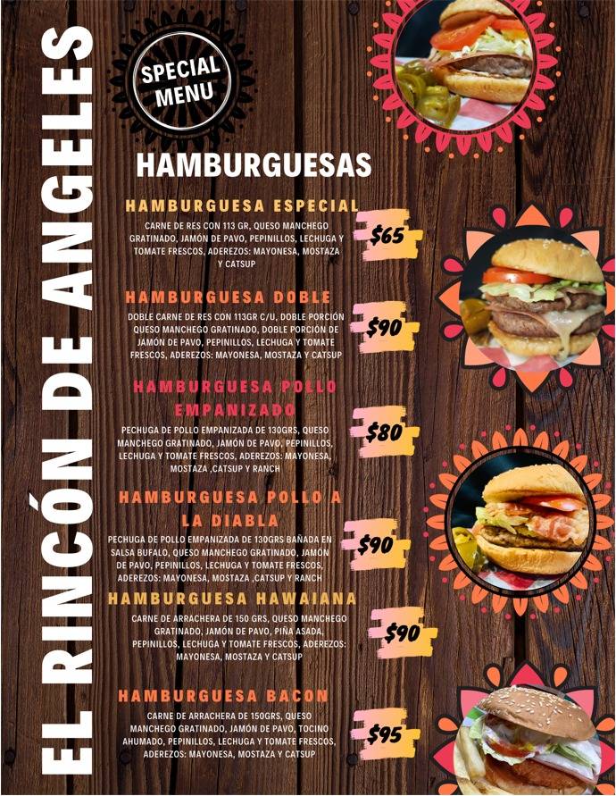 El Rincon De Angeles меню