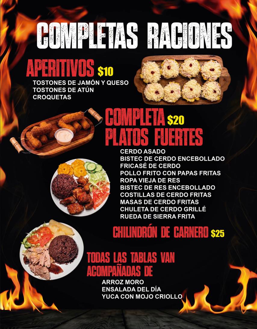 El Rinconcito Cubano меню