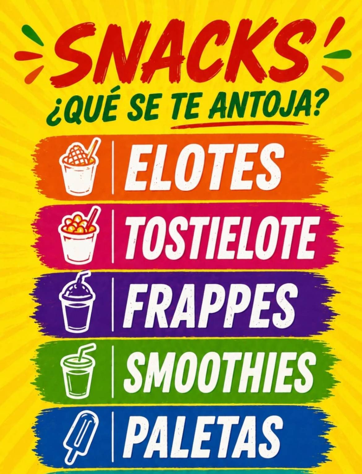 Elotes y Snacks Roma меню
