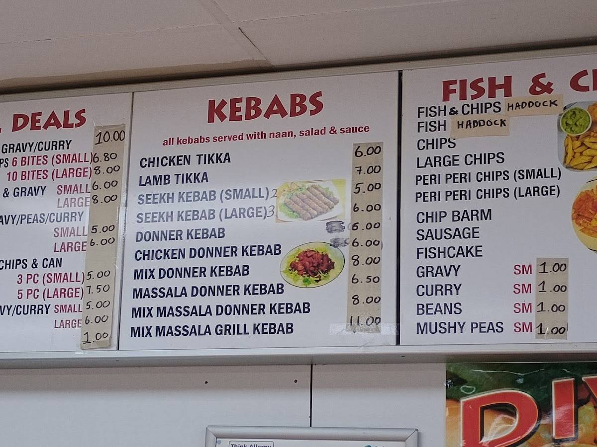 Express Chippy меню
