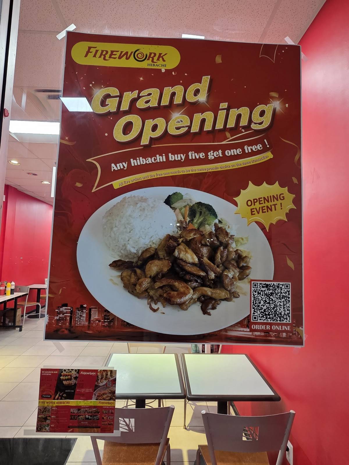 Firework Hibachi меню