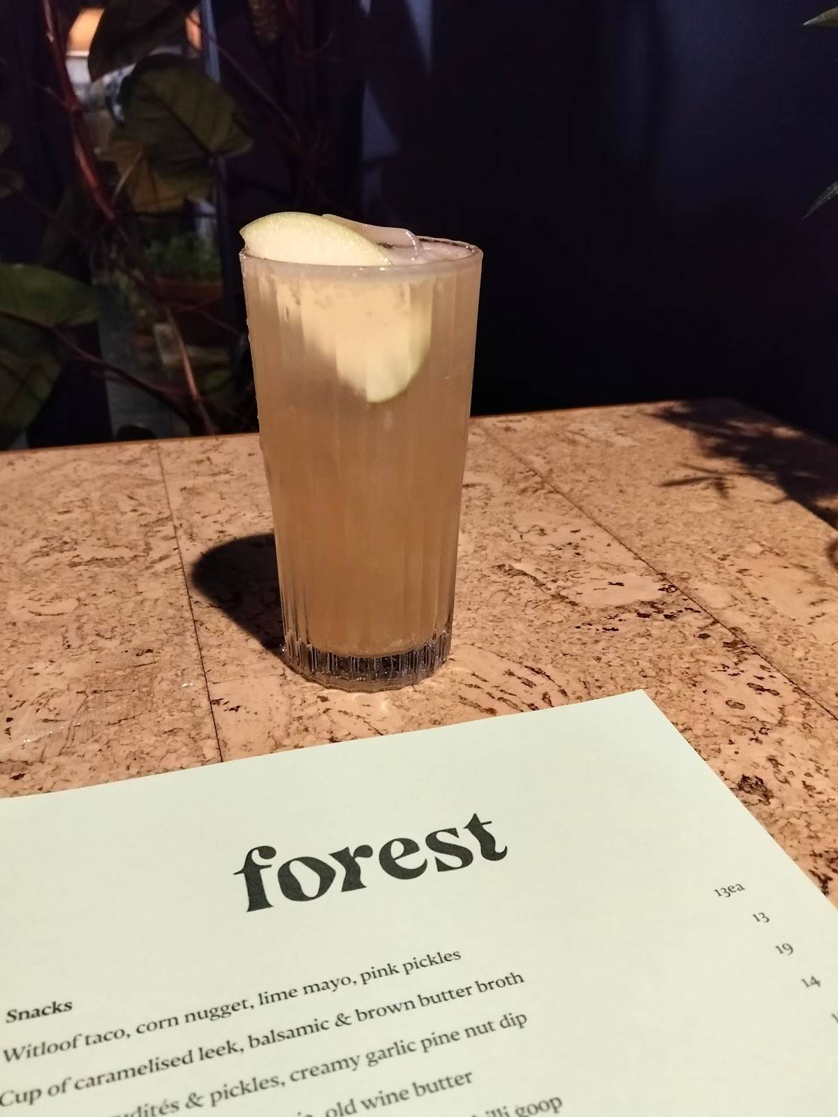 Forest меню