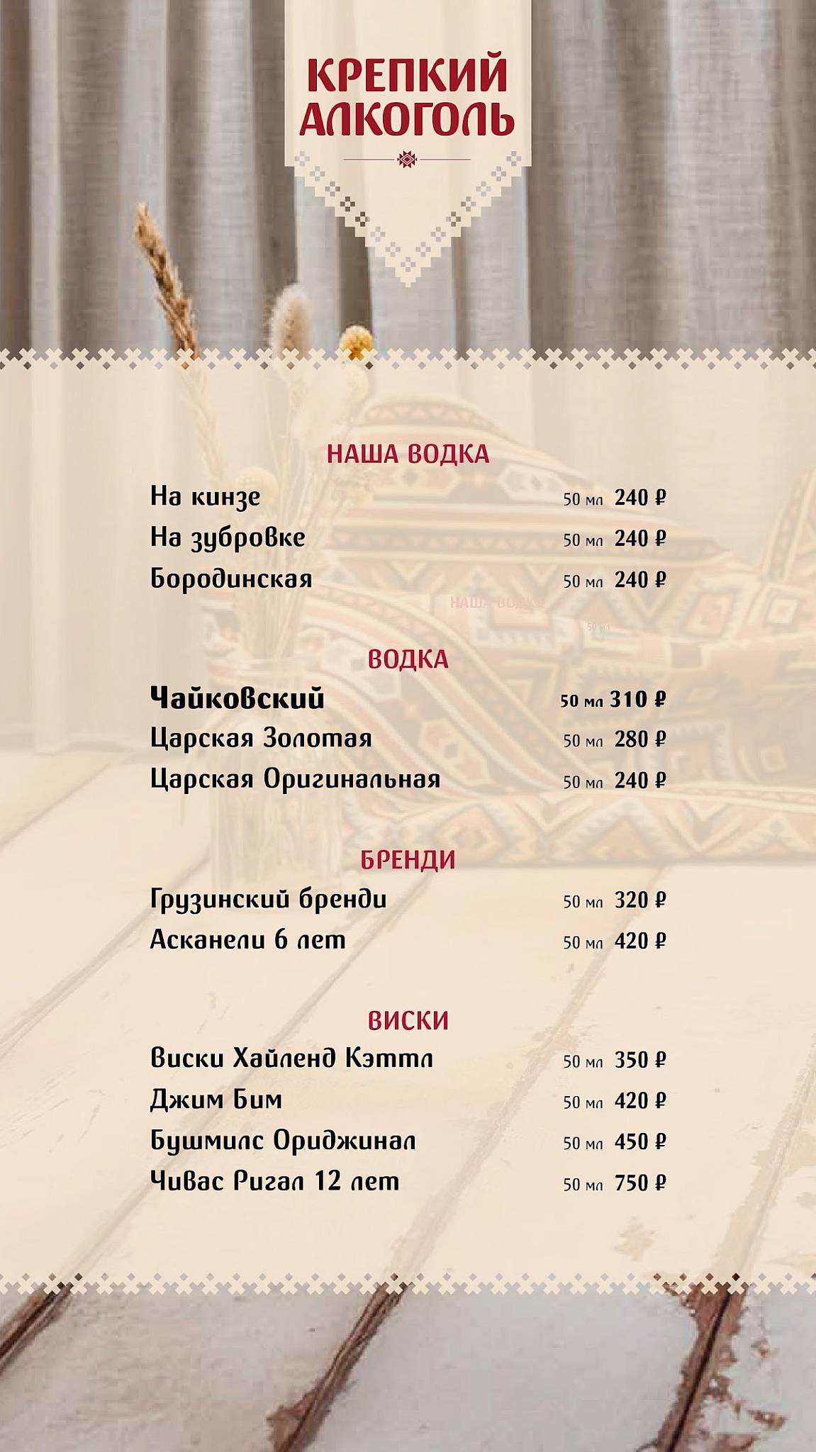 Грузинка Нани меню
