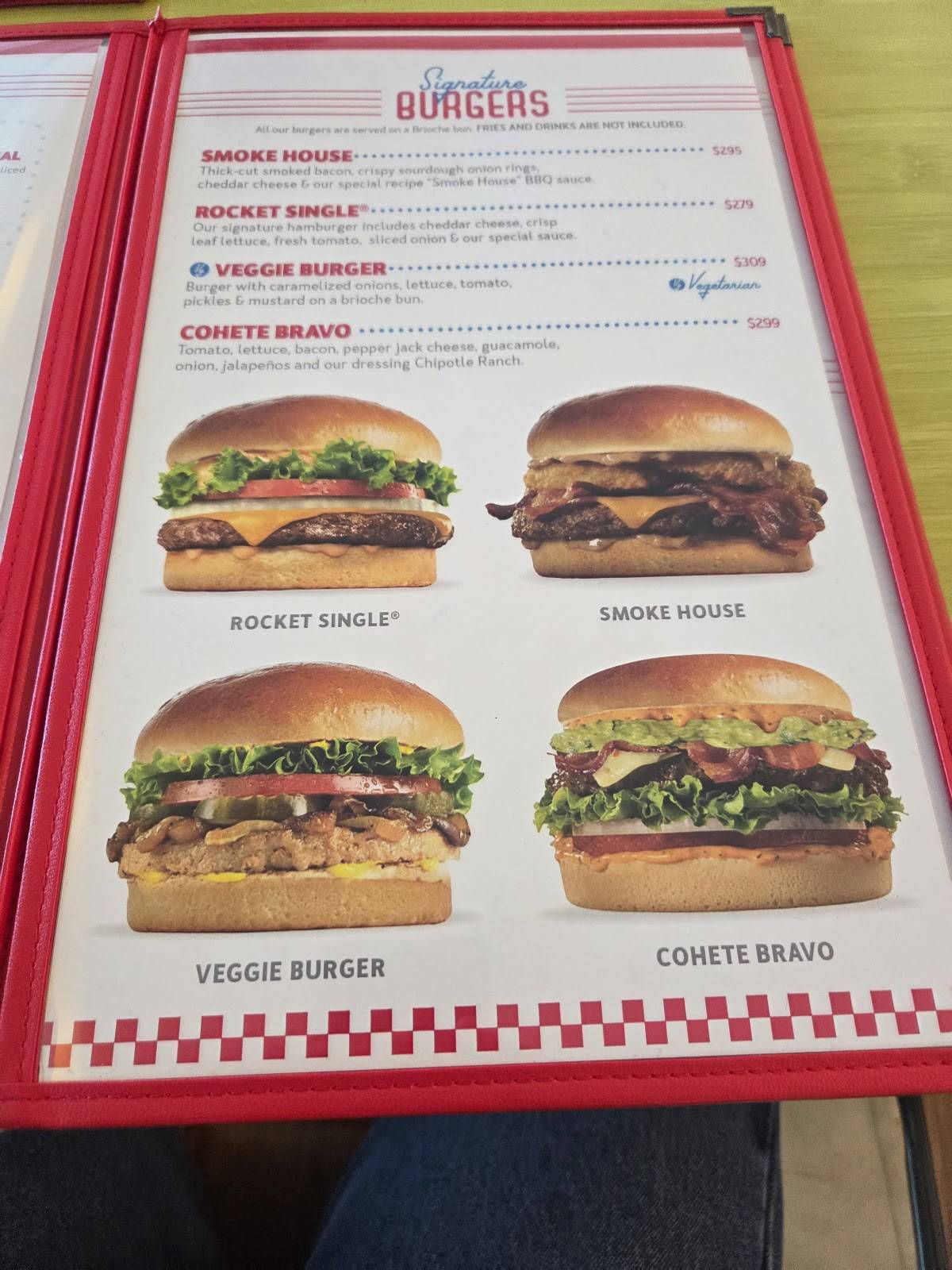 Johnny Rockets меню