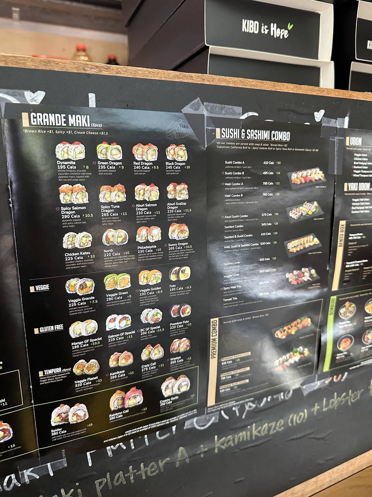 Kibo Sushi House - Yonge меню