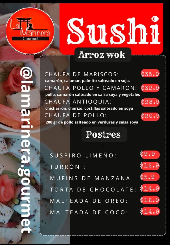 La Marinera gourmet меню