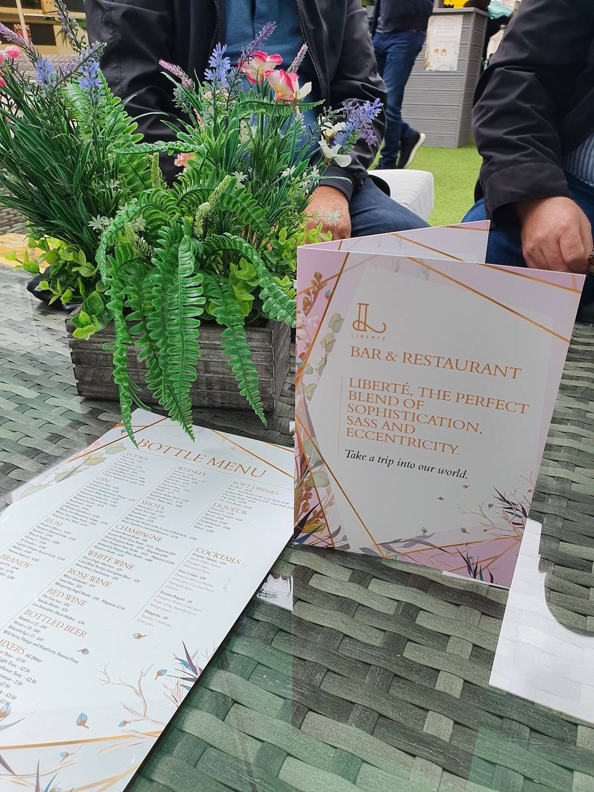 Liberté Sky Garden меню
