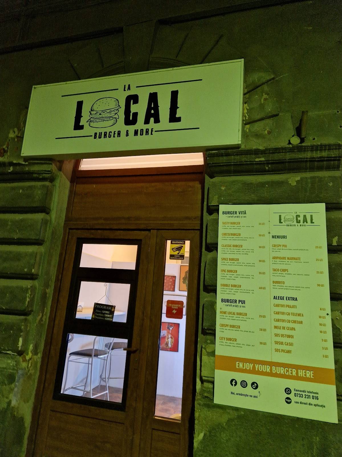 Local Burger меню