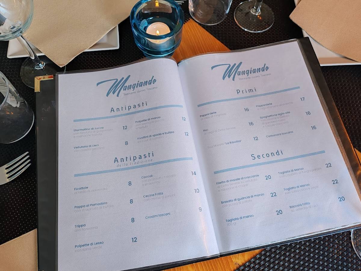 Mangiando меню