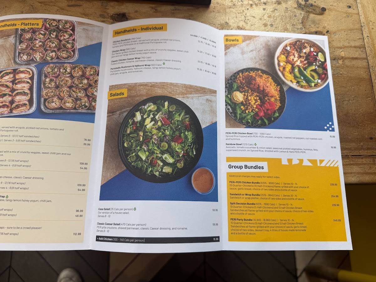 Nando's PERi-PERi меню