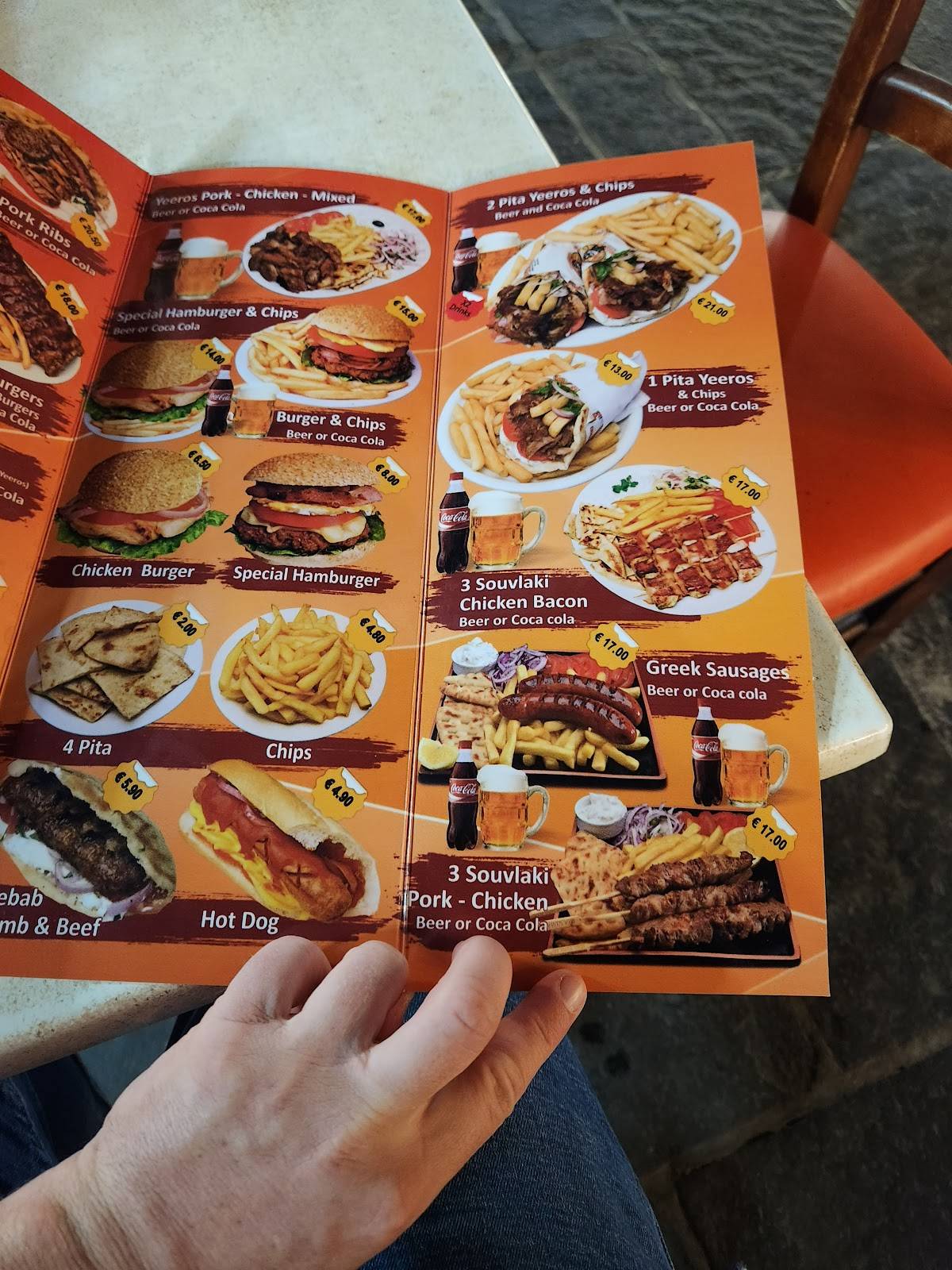 PITAFAN YEEROS OLD TOWN меню