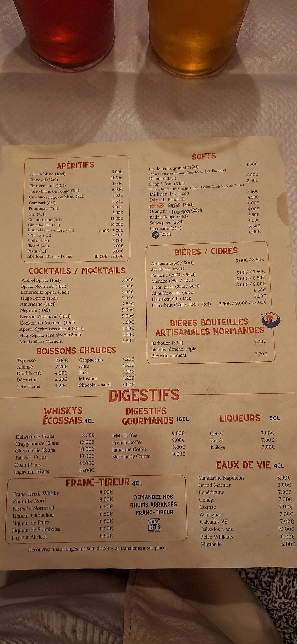 Pascaline Restaurant меню