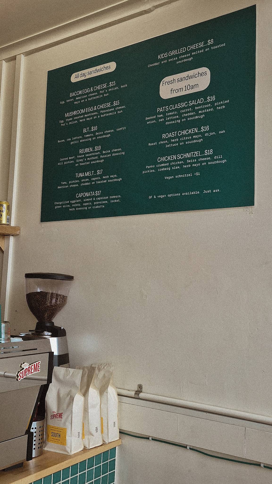 Pat's Sandwiches меню