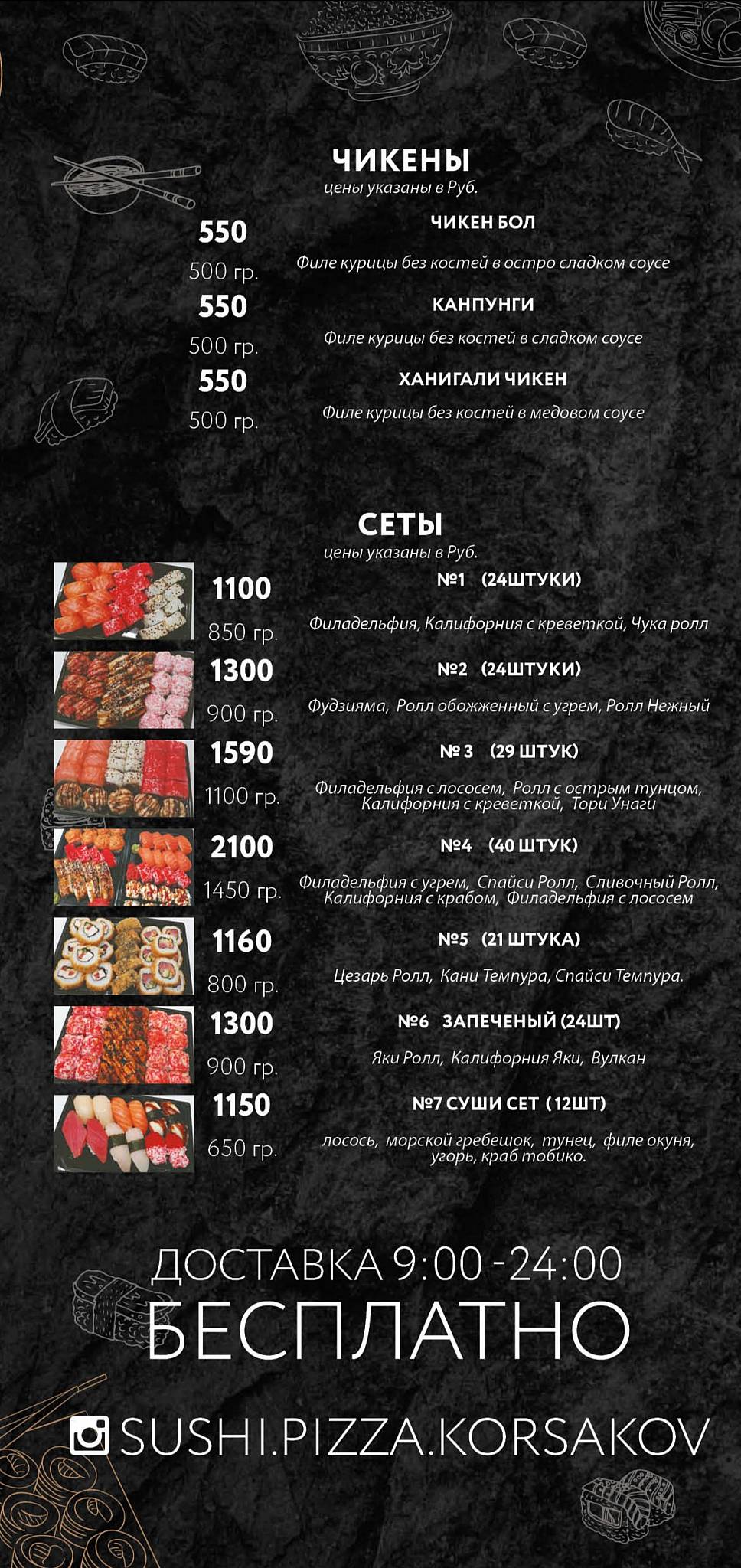 Алло пицца меню