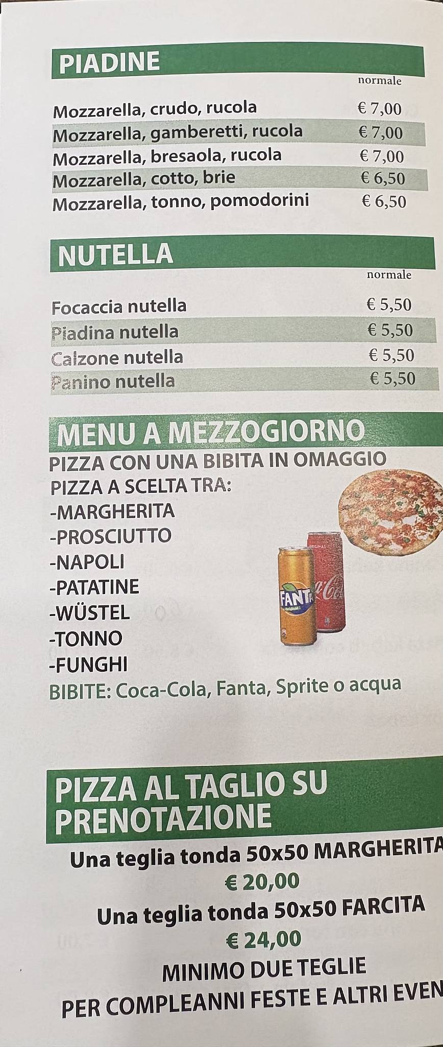 Pizzeria Karma меню