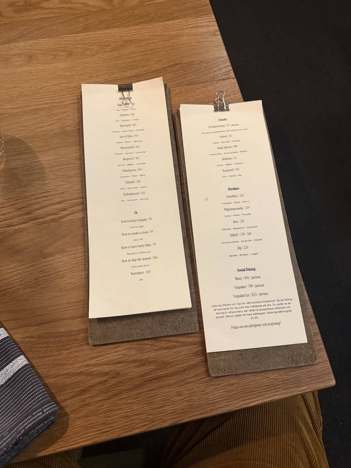 Restaurang Ångbryggeriet меню