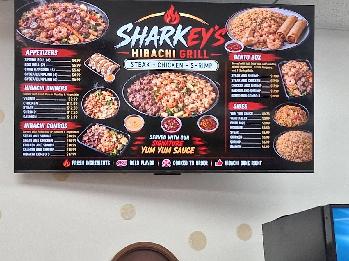 Sharkeys меню