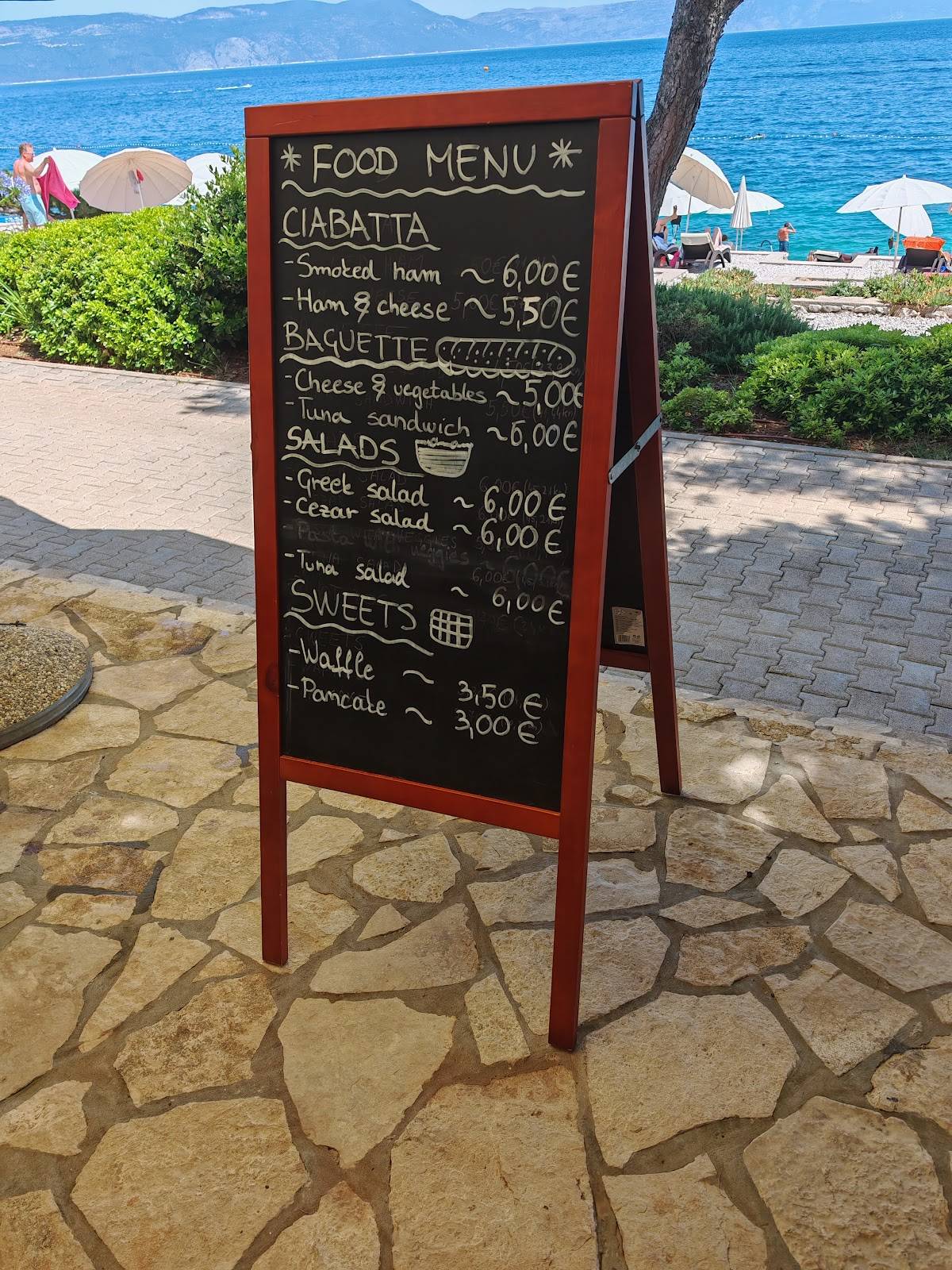 Splash beach bar меню