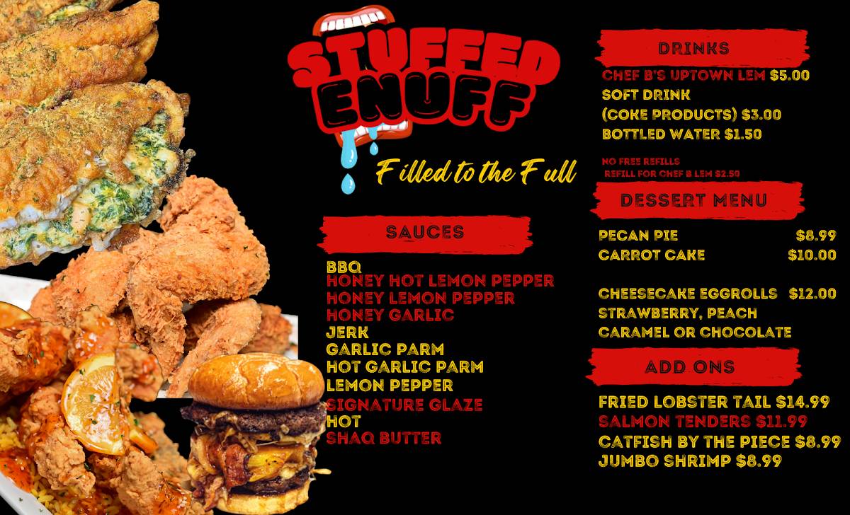 StuffedEnuff меню