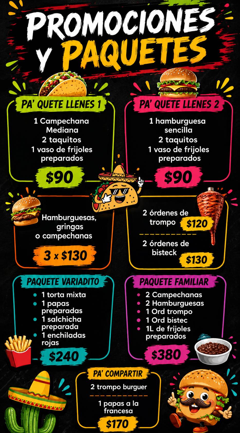 Tacos Yoni меню