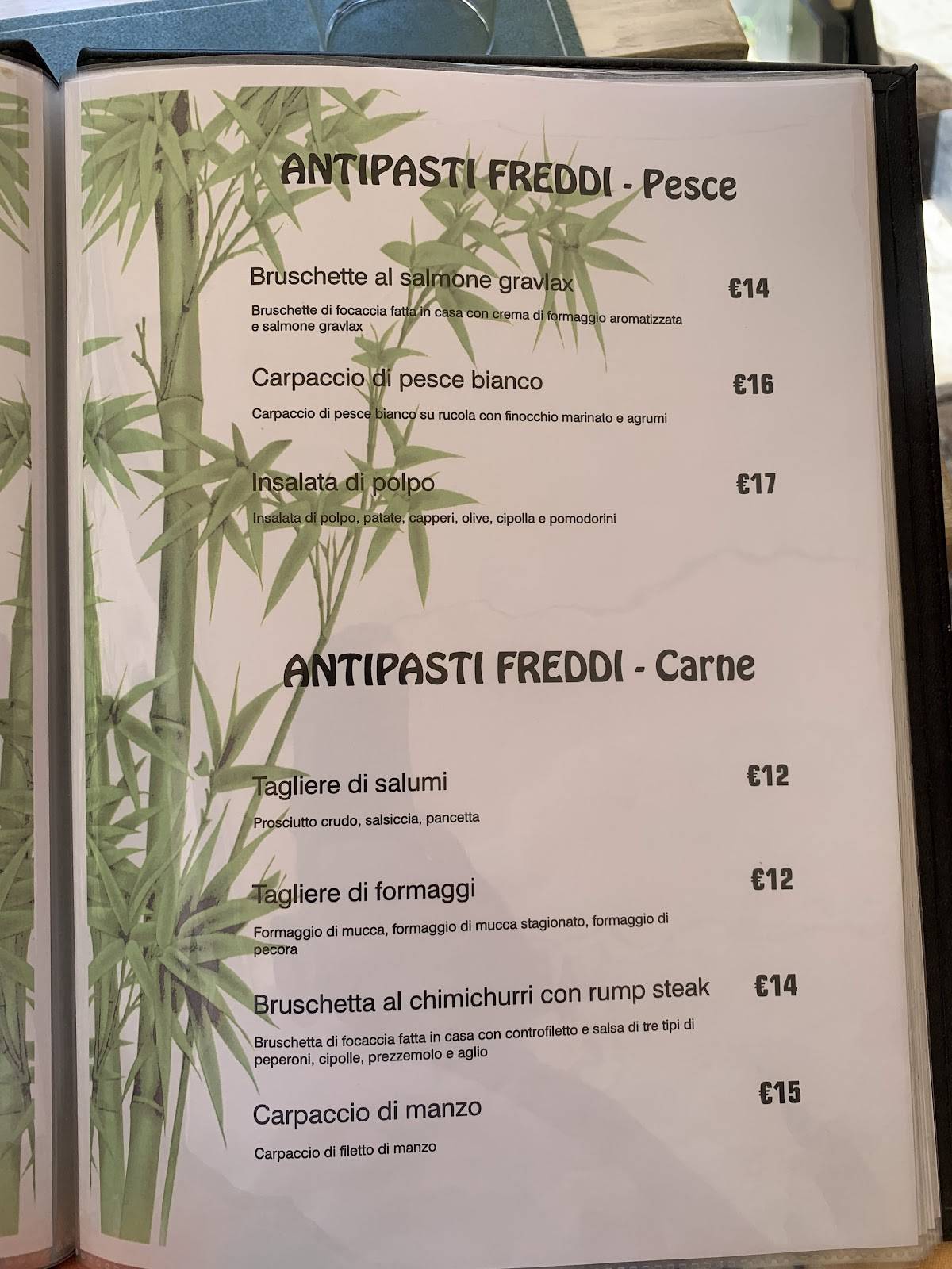 Trattoria Eclectus меню