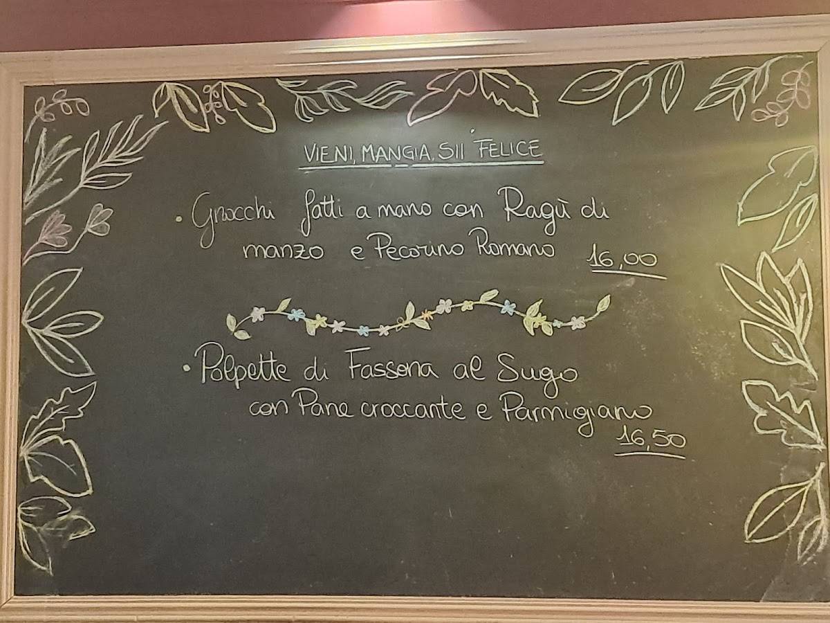 Trattoria Re di Roma меню