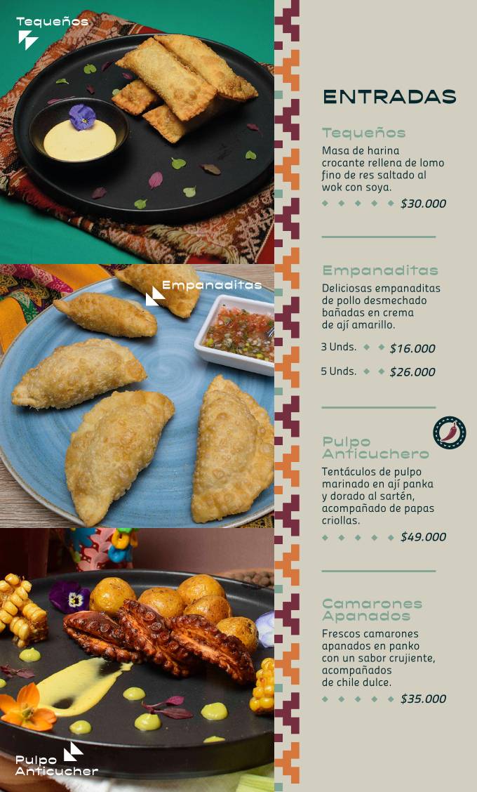 Restaurante Sebiche меню