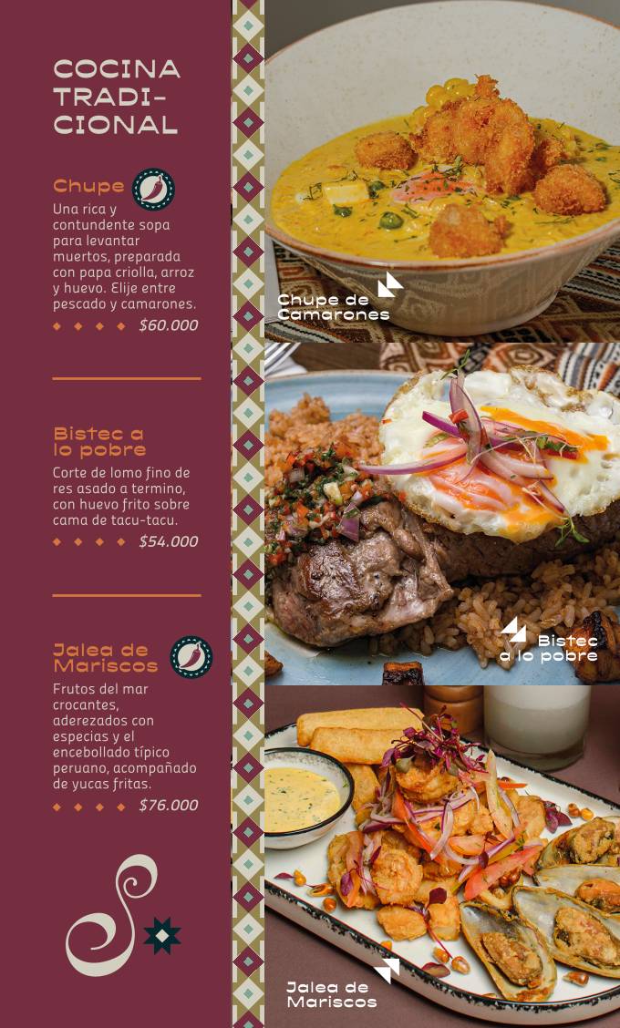 Restaurante Sebiche меню