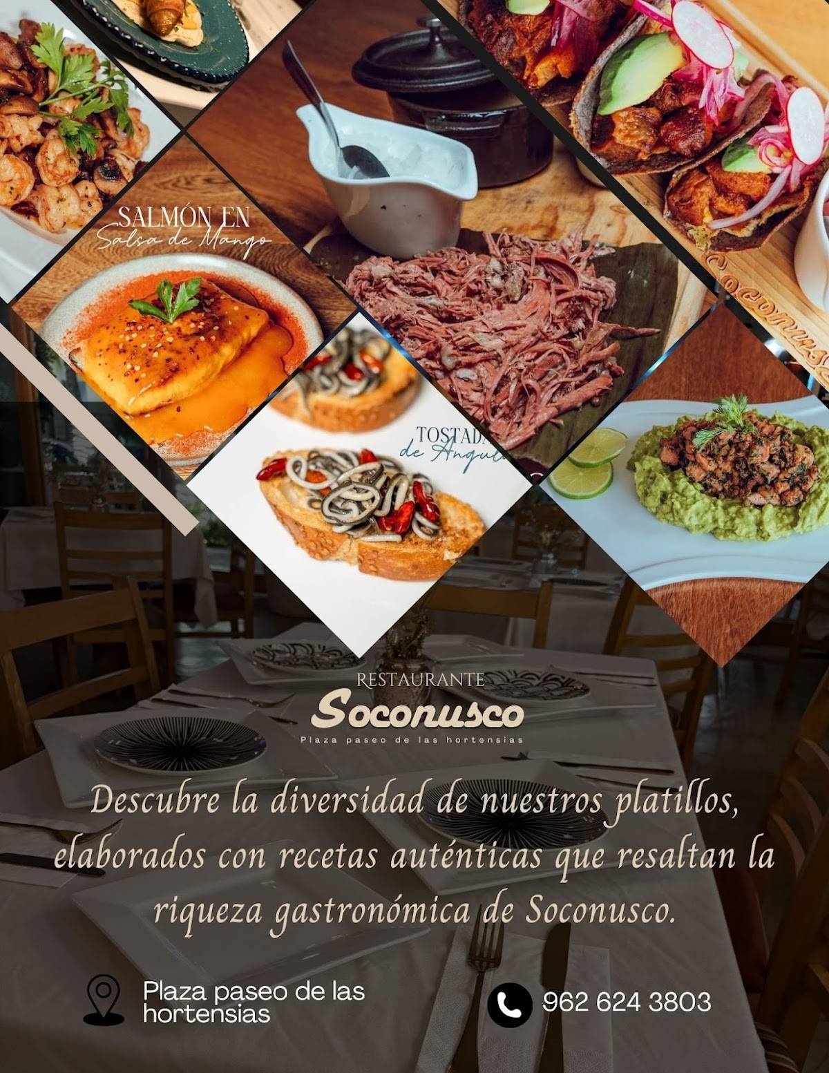 Restaurante Soconusco меню