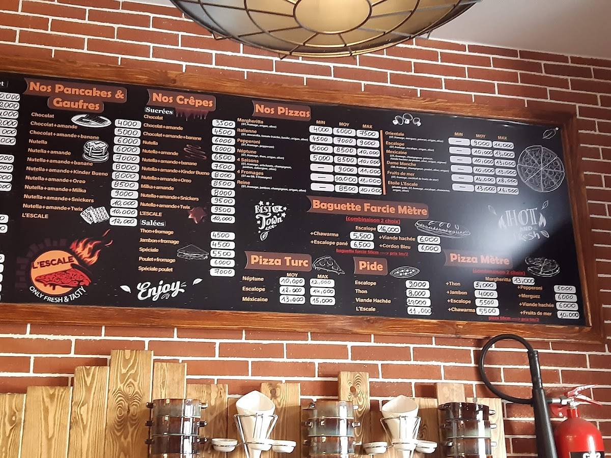 Resto l'escale меню