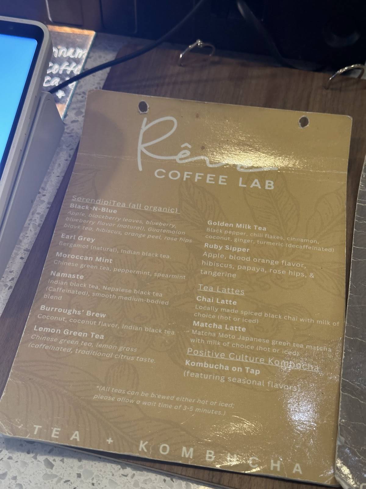 Rêve Coffee Lab BTR меню