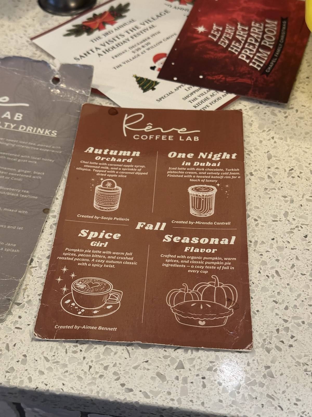 Rêve Coffee Lab BTR меню