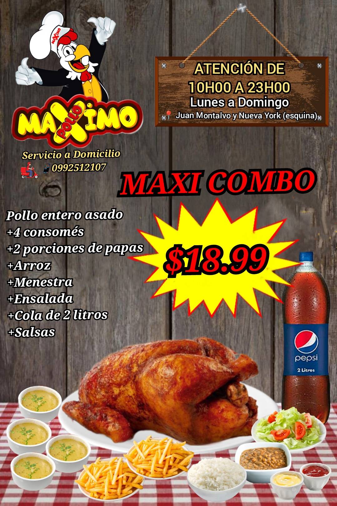 Pollo Maximo меню