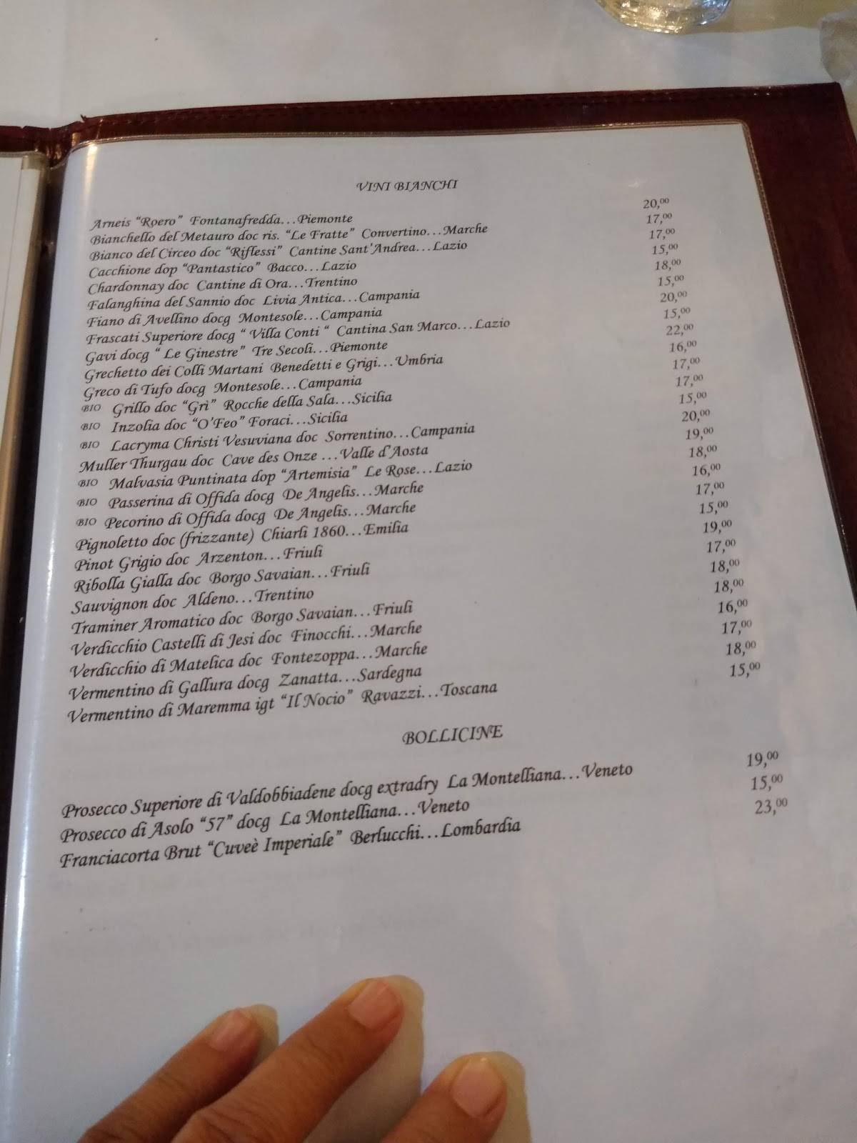 Ristorante Caselli - Pizzeria Rosticceria меню
