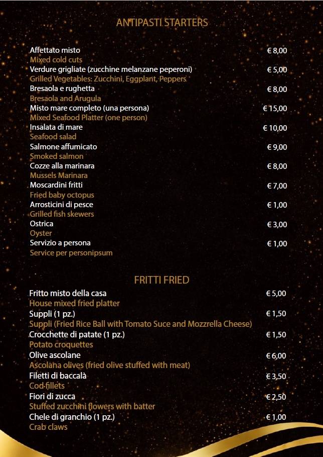 Ristorante D’Angelo меню