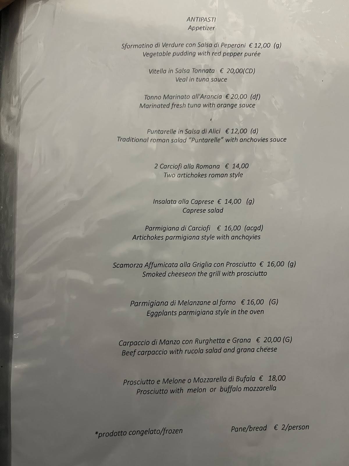 Ristorante Peppone меню