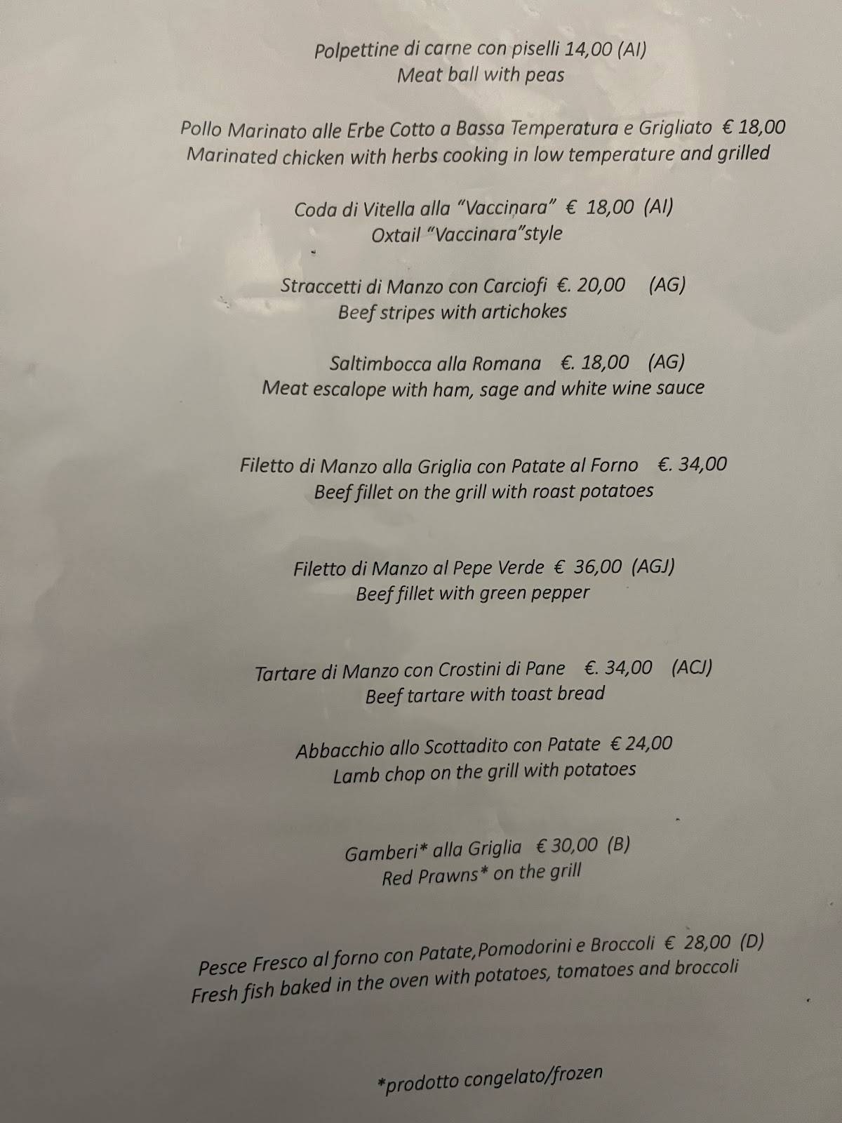 Ristorante Peppone меню