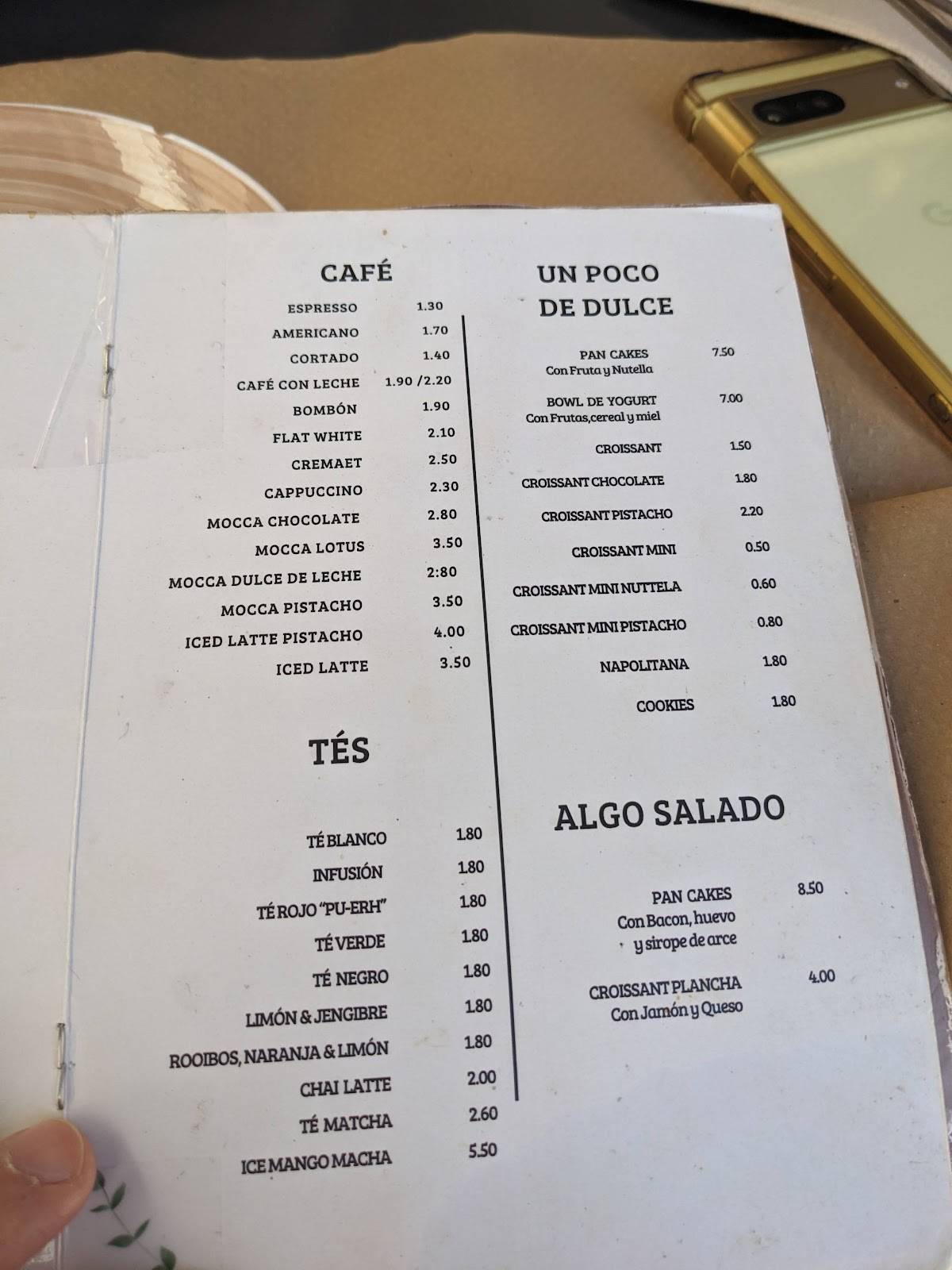Ritual Café меню