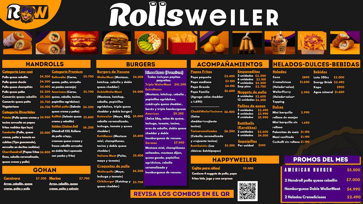 Rollsweiler меню