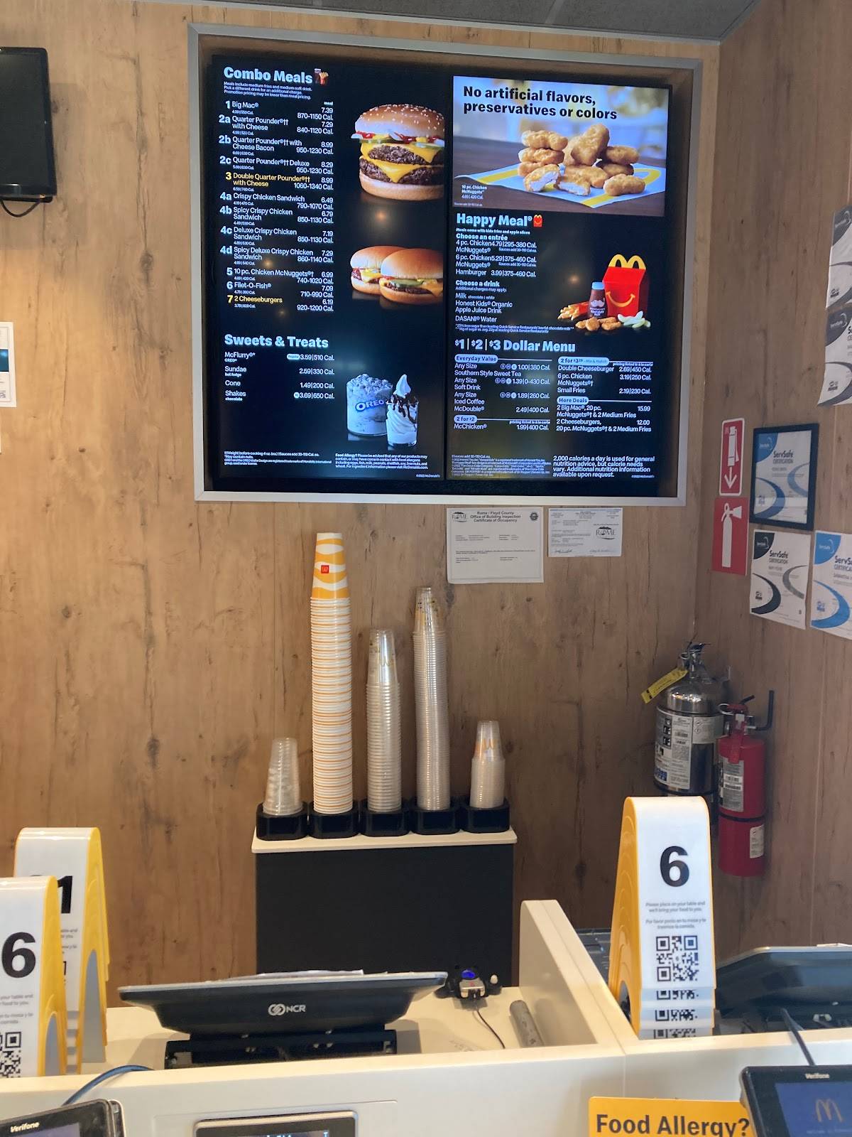 McDonald's меню