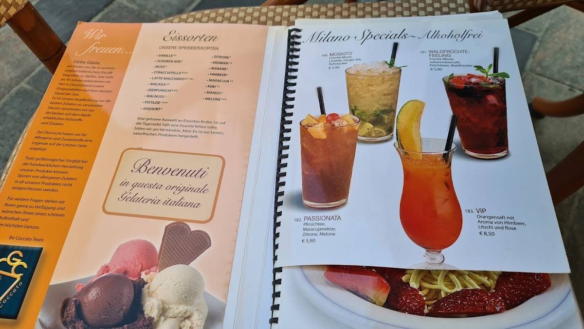 Eiscafé Milano меню