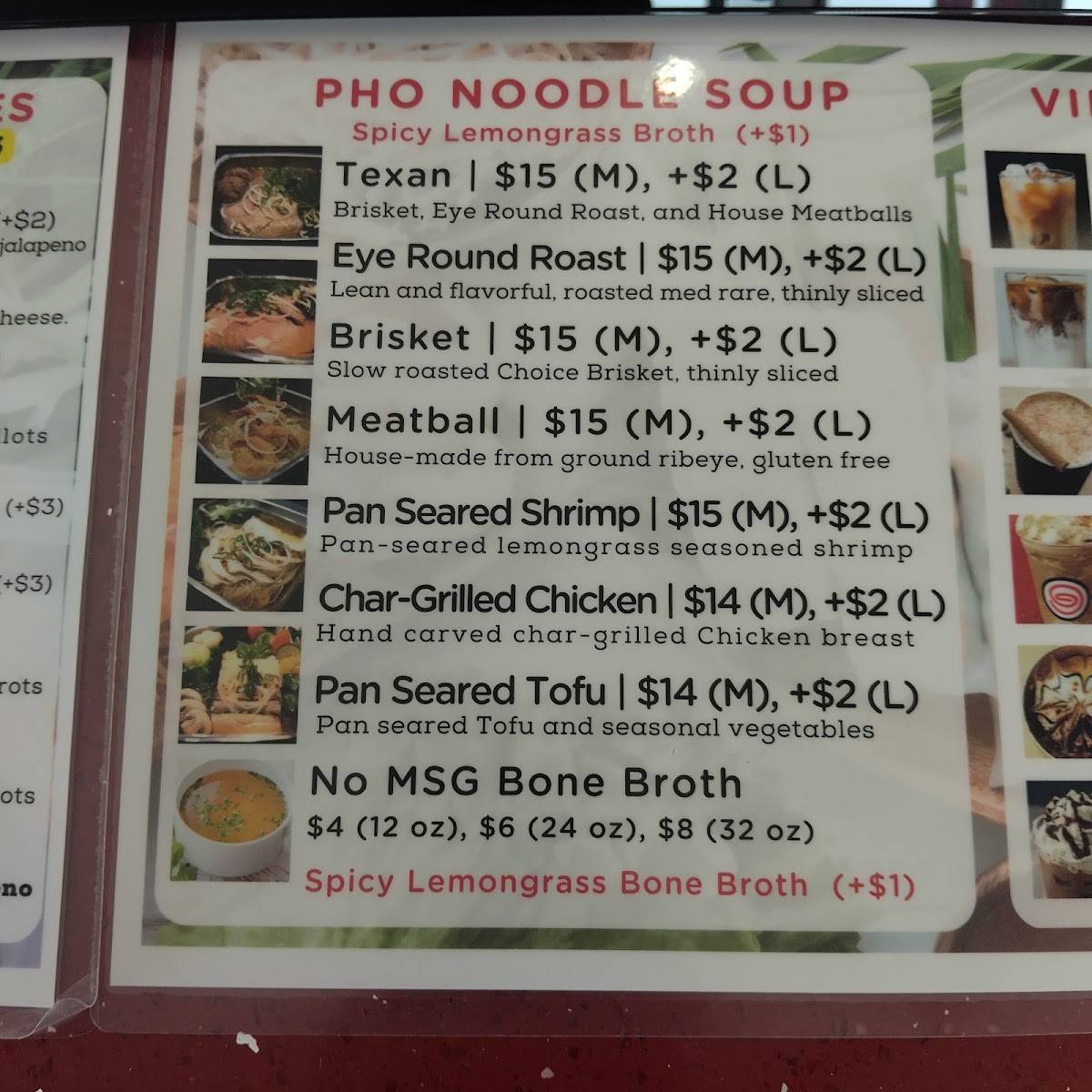 SALTLIGHT STATION - Banh Mi & Pho меню