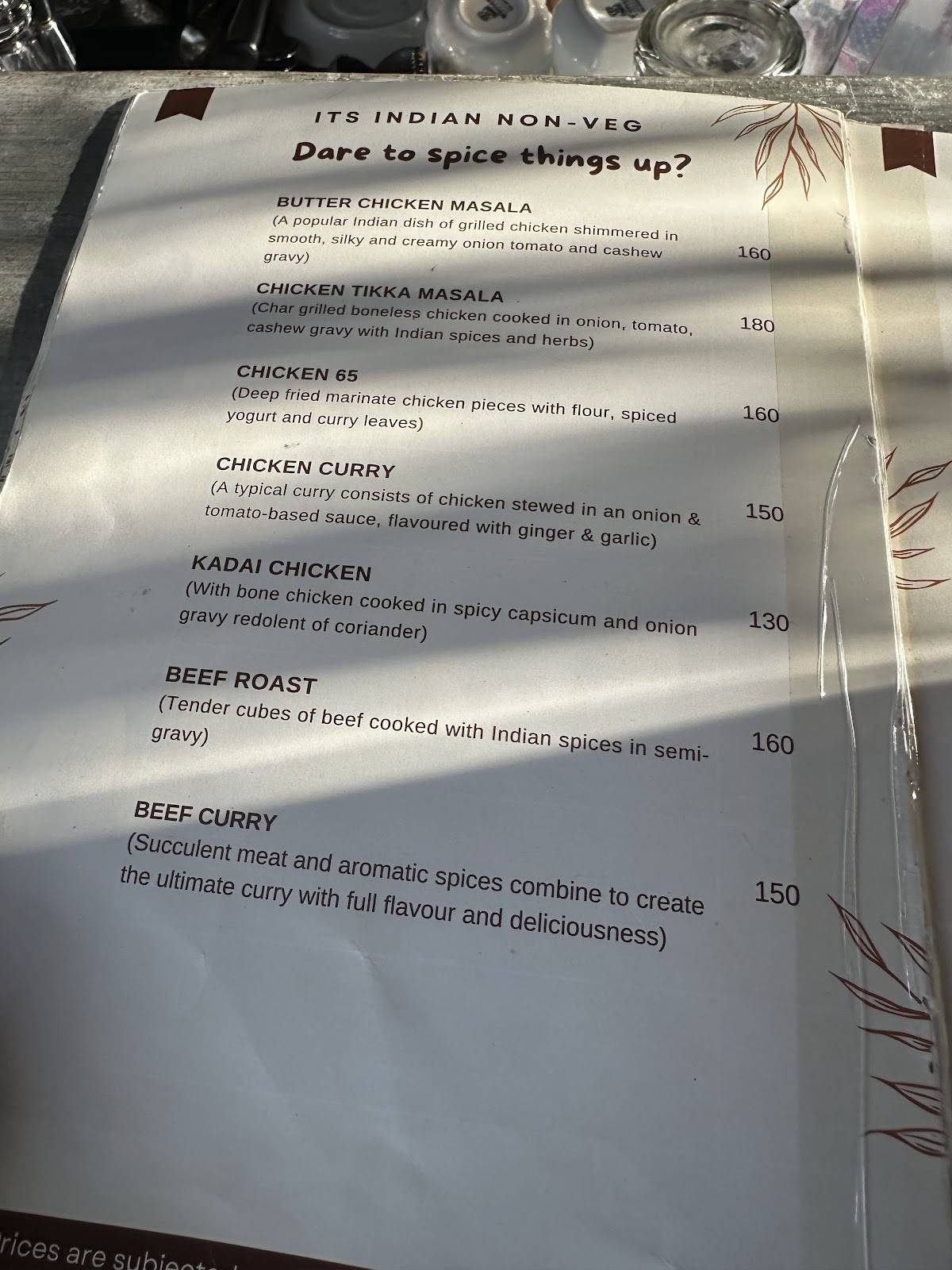 Santa Rosa Restaurant меню