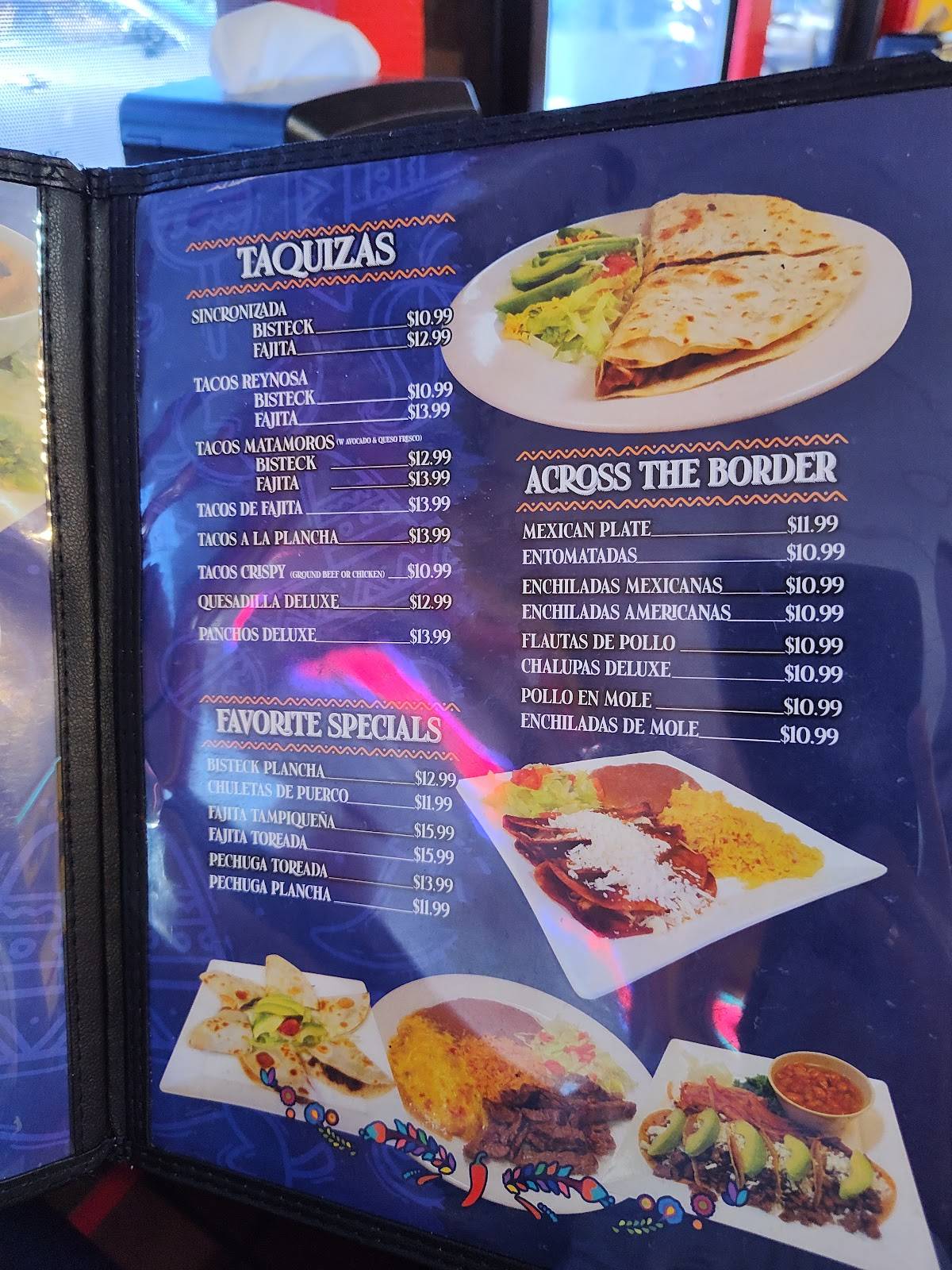 Sarita's Mexican Food меню
