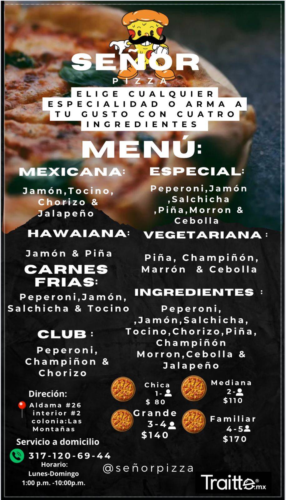 Señor Pizza меню