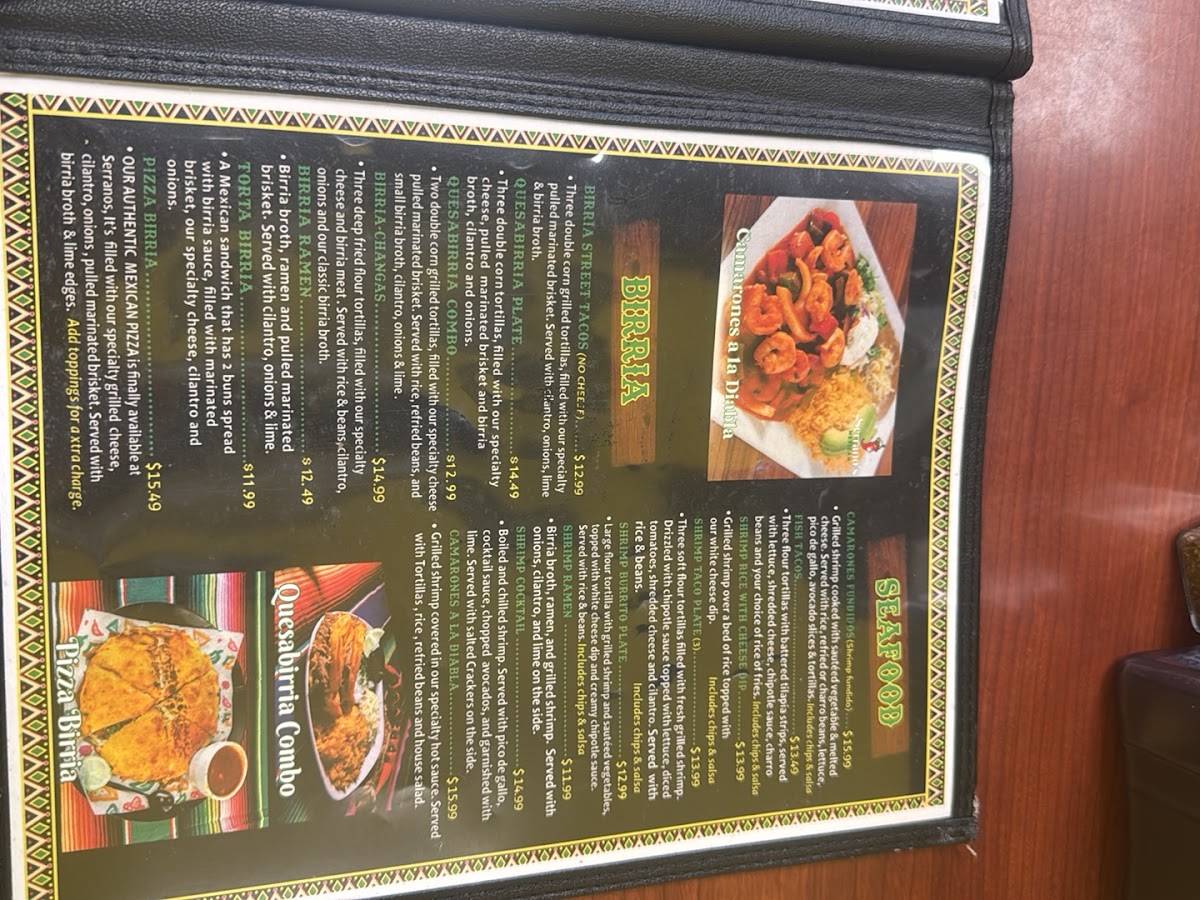 Serrano's Mexican меню