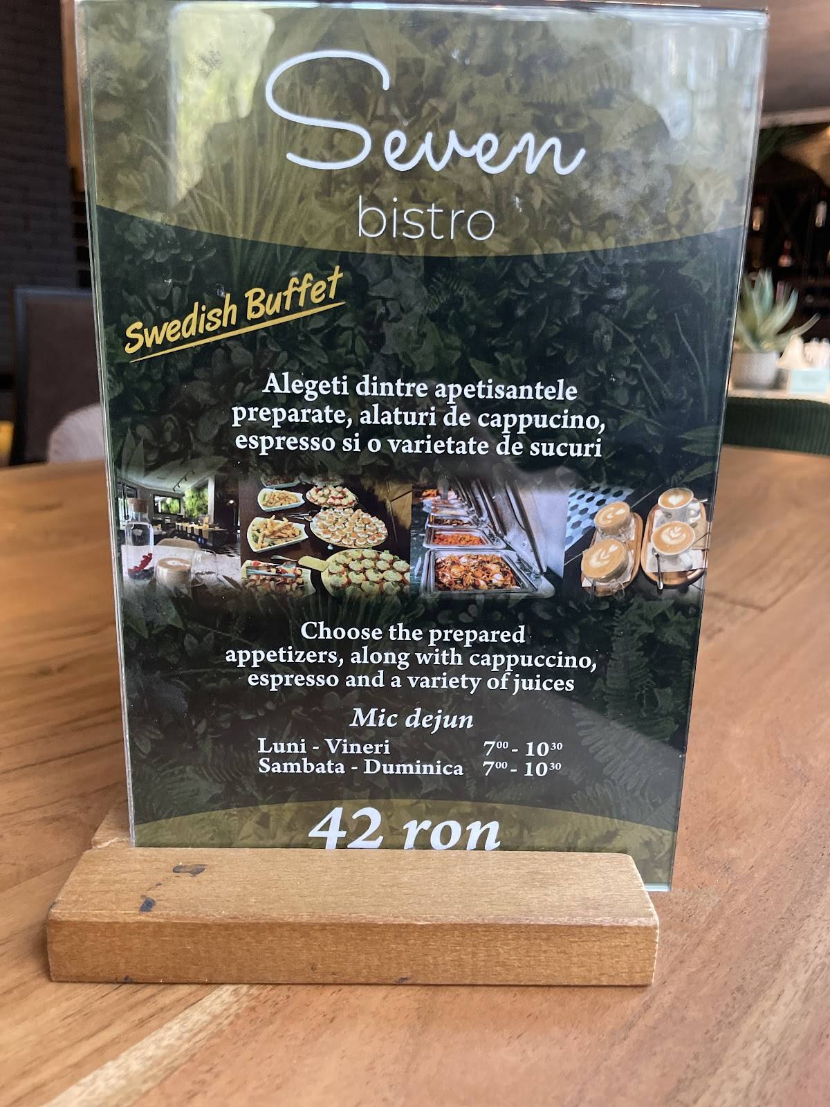 Seven Bistro меню