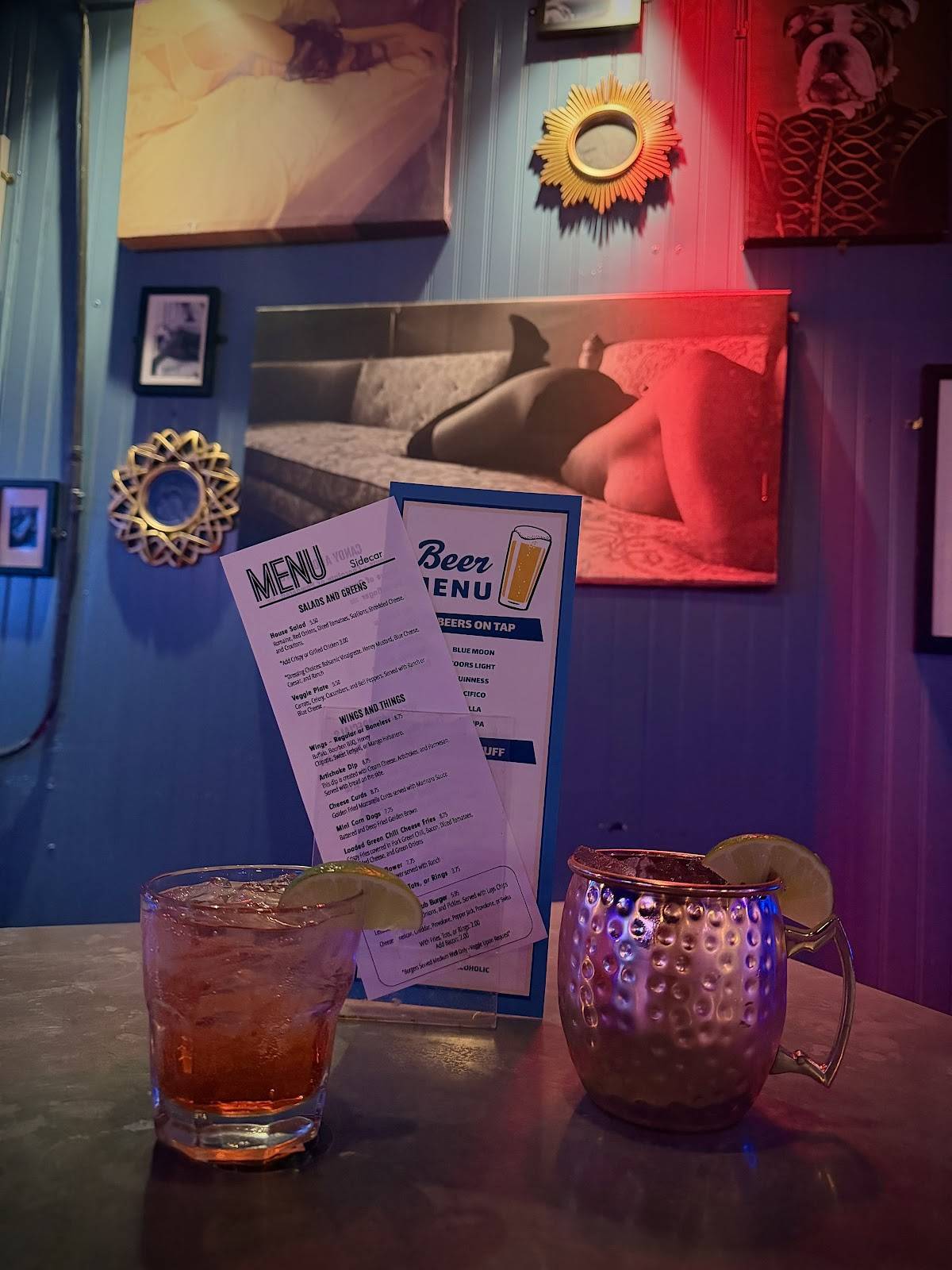 Sidecar Lounge Denver меню