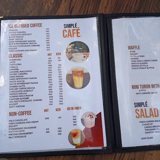 Simplé Restaurant меню