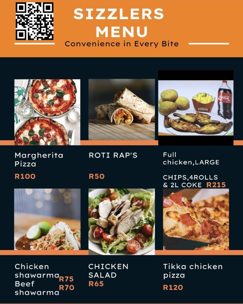 Sizzlers меню